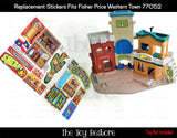 Toy Restore Replacement Stickers Fits Great Adventures Western Town 77052