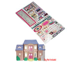 Toy Restore Replacement Stickers Fits Loving Family Grand Doll House Purple Roof