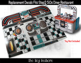 Toy Restore Replacement Stickers Fits Step2 50s Diner Restaurant Play Kitchen Decals