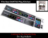 The Toy Restore Replacement Stickers Fits IKEA DUKTIG Play Kitchen Oven Microwave Decals