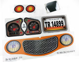 Toy Restore Replacement Stickers Fits Little Tikes Cozy Coupe II Car Orange