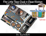 Toy Restore Replacement Stickers fits Little Tikes Cook n Clean Play Kitchen Older Model