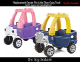 Toy Restore Replacement Decals fits 2017 Little Tikes Cozy Truck Blue Eyes Boy