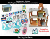 Toy Restore Replacement Stickers Fits Playskool Victorian Dollhouse Accessories