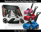 Toy Restore Replacement Stickers Fits Step2 Whisper Ride Cruiser Push Around Buggy Car