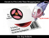 The Toy Restore Replacement Sticker Fits Little Tikes Cozy Coupe Shopping Cart Pink