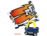 Toy Restore Stickers Fits Little Tikes Cozy Coupe Car Lightning Bolt Racing Kids