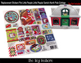Toy Restore Replacement Decal fits Little People Christmas Santa North Pole Cottage X4189