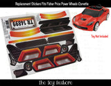 Toy Restore Replacement Stickers fits Power Wheels Corvette X6218 X6639 BGW46