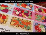 Toy Restore Replacement Stickers Fits Klip Klop Food Replacement Trough Hay Feed