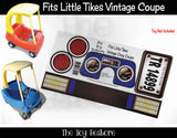 Toy Restore Stickers Fits Little Tikes VTG Original Cozy Coupe Car Blue