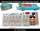 Toy Restore Replacement Stickers Fits Pink Doll 57 Chevy Bel Air Vintage Car