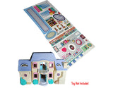 Toy Restore Stickers Fits Loving Family Grand Doll House 74618 Blue Roof
