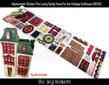 Toy Restore Replacement Stickers Fits Loving Family Home for The Holidays Dollhouse X3055
