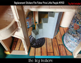 Toy Restore Replacement Stickers Fits Little People Castle 993 Floor Litho Panel Set