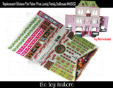 Toy Restore Replacement Stickers Fits Loving Family Grand Dollhouse M6552i