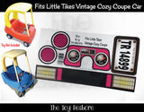 Toy Restore Stickers Fits Little Tikes VTG Original 80s 90s Cozy Coupe Car Pink
