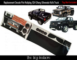 The Toy Restore Replacement Stickers Fits Rollplay Chevy Silverado Truck 12-Volt Battery-Powered Ride-On Set