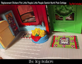 Toy Restore Replacement Decal fits Little People Christmas Santa North Pole Cottage X4189
