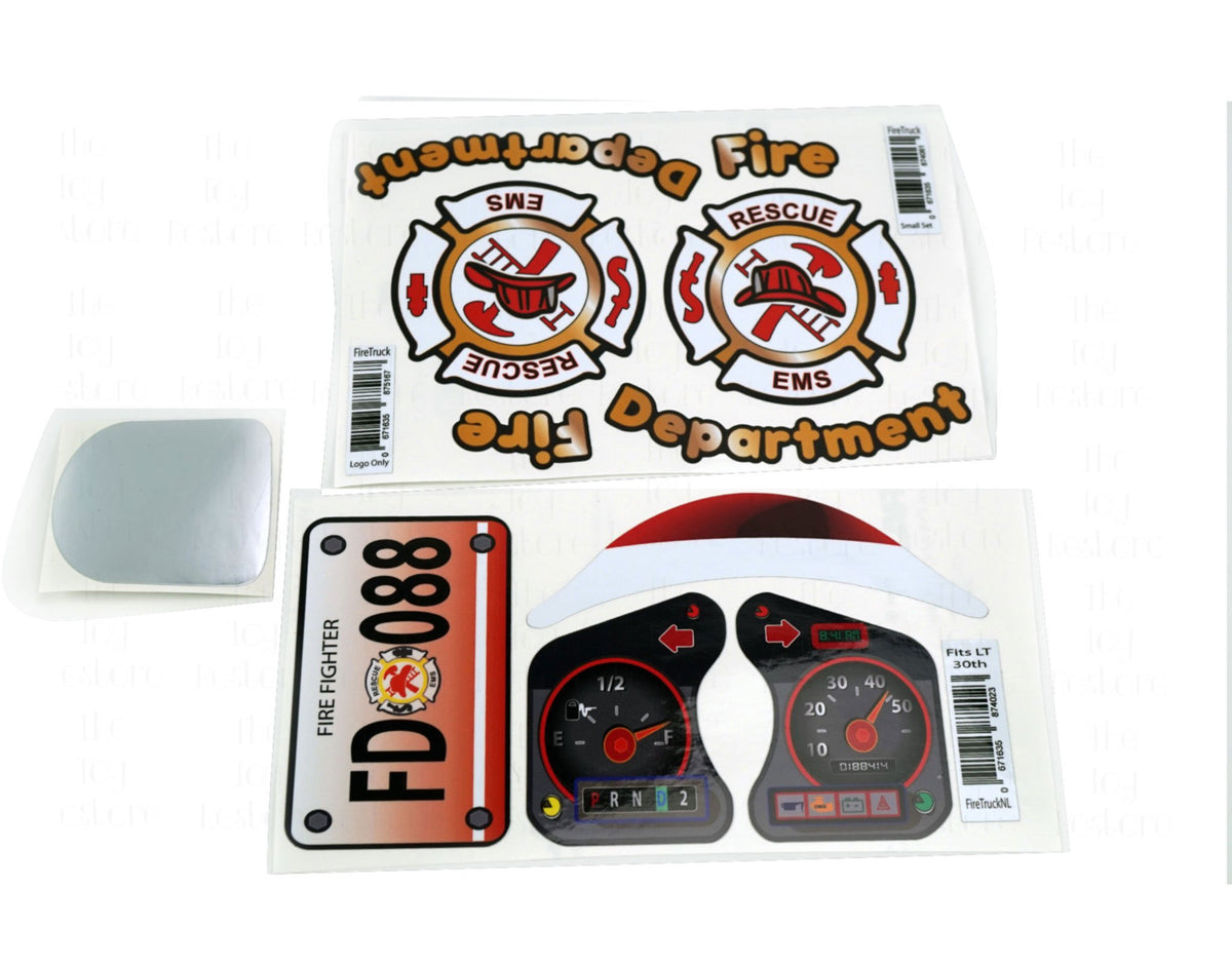 Toy Restore Replacement Stickers Fits Little Tikes 30th Cozy Coupe Fir ...
