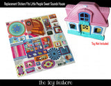 Toy Restore Replacement Stickers Fits Little People Sweet Sounds Home J9000 Set