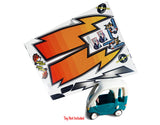 Toy Restore Stickers Fits Little Tikes Cozy Coupe Car Lightning Bolt Racing Kids