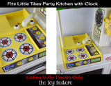The Toy Restore Replacement Stickers fits Older Little Tikes Party Kitchen with Clock