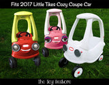 Toy Restore Fits Little Tikes Cozy Coupe Black & Gold Police Door Logos and 911 and Light Decals