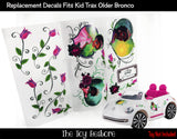 Toy Restore Replacement Stickers fits Kid Trax VW Beetle White