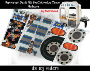 The Toy Restore Replacement Stickers Fits Step2 Camper Fun Playhouse Food Truck