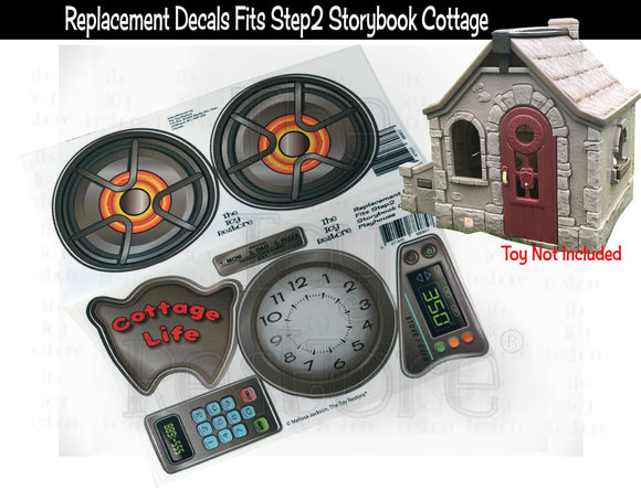 The Toy Restore Replacement Stickers fits Step2 Storybook Cottage Playhouse Decals