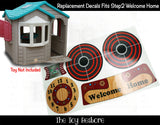The Toy Restore Replacement Stickers Spare Decals fits Step 2 Step2 Playhouse Welcome Home Cubby