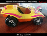 Toy Restore Replacement Stickers Fits 72 Mattel BARBIE Breezy Dune Buggy & Camper Camping