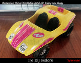 Toy Restore Replacement Stickers Fits 72 Mattel BARBIE Breezy Dune Buggy & Camper Camping