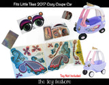 The Toy Restore Fairy Coupe Decals Replacement Stickers fits Little Tikes 2017 Cozy Coupe