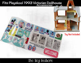 The Toy Restore Replacement Stickers Fits Playskool Victorian Dollhouse 1993 Small Items