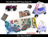 The Toy Restore Fairy Coupe Decals Replacement Stickers fits Little Tikes 2017 Cozy Coupe