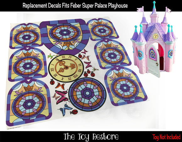 Toy Restore Replacement Stickers fits Feber Super Palace Princesses Playhouse Castle