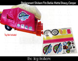 Toy Restore Replacement Stickers Fits Mattel BARBIE Breezy Dune Buggy Camper Only 72
