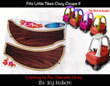 Wood Panel Custom Decals Replacement Stickers for Little Tikes Cozy Coupe II Ride On Car Surfer Surf