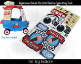 Toy Restore Replacement Stickers fits Little Tikes Ice Cream Cozy Truck
