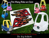 The Toy Restore Purple Shooting Star Flames DIY Replacement Stickers Decals fits Step 2  Little Tikes Car Truck Vehicle