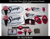 Ice Cream Decals Replacement Sticker Fits Little Tikes 30th Ann. Cozy Coupe Car