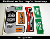 The Toy Restore Replacement Stickers fits Little Tikes Cozy Coupe Gas Pump Petrol