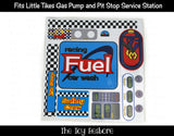 Gas Station Pit-Stop Replacement Stickers fits Vintage Little Tikes Fuel Station