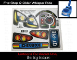 Decals Replacement Sticker Fits Step2 Older Blue Whisper Ride Buggy Ride-on Car