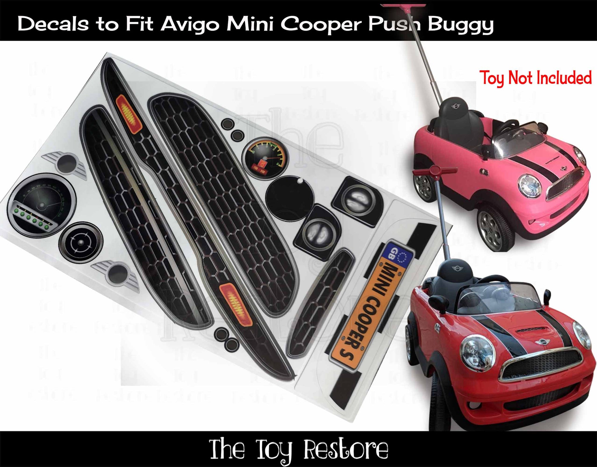 4 stickers autocollant rétroviseur déco Mini Cooper 4x1,8 cm