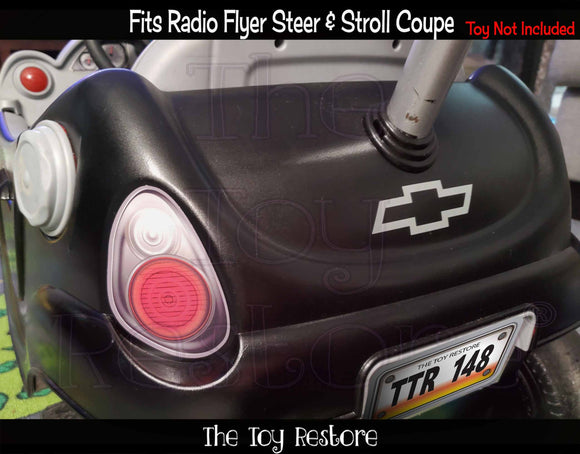 The Toy Restore Replacement Stickers Fits Radio Flyer Steer & Stroll Coupe Push Buggy Ride-on Car