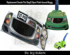 The Toy Restore Replacement Stickers Fits Step2 Sport Push Around Buggy Ride-on Car