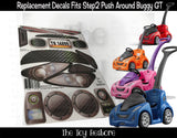 The Toy Restore Replacement Stickers Fits Step2 Push Around Buggy GT Ride-on Car